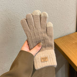 Women’s Wool Lined Touch Screen Gloves – Warm Winter Casual Style