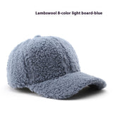 Unisex Lamb Wool Baseball Cap – Warm & Stylish Curved Brim Hat