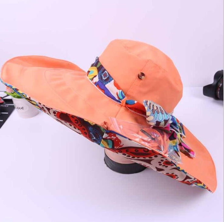 Women’s Dalat Visor Beach Hat – Wide Brim Cotton Sun Hat
