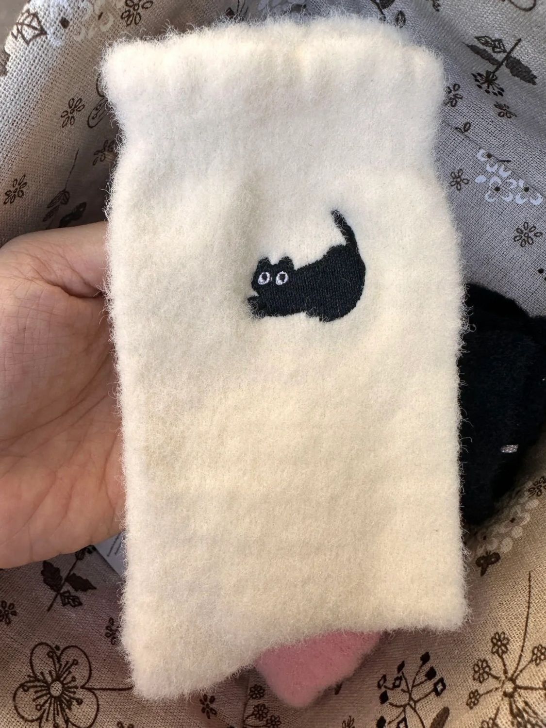 Women’s Fleece-Lined Mink Fur Tube Socks – Warm Winter Maternity Socks