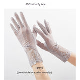 Lightweight Breathable Lace Sun Protection Gloves – Elegant Women’s UV Gloves