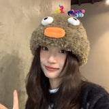 Women’s Plush Winter Hat – Cute Fleece-Lined Ear Protection