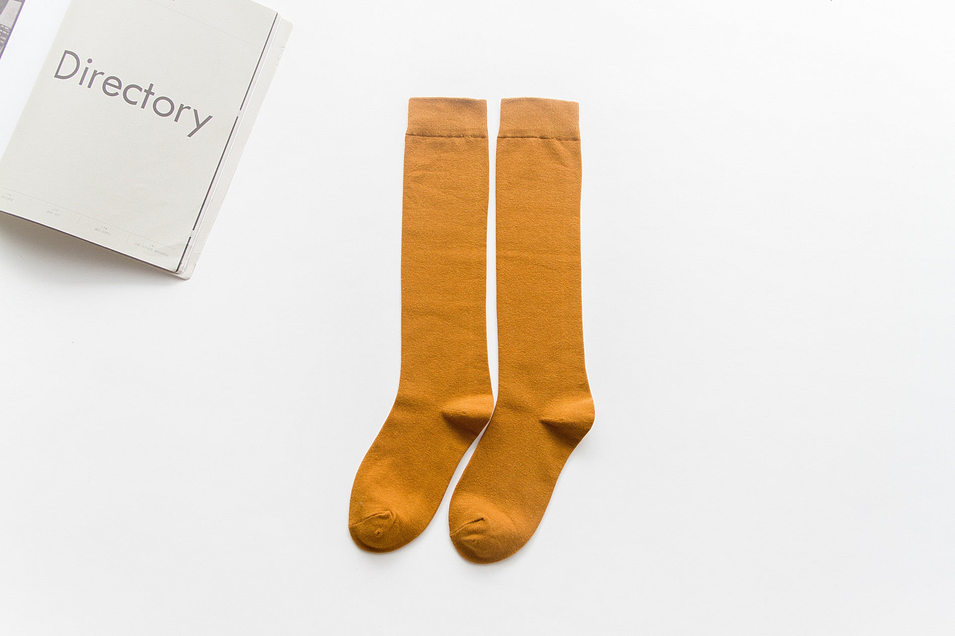 Japanese-Style Cotton Knee Socks – Long Pile Warm Design