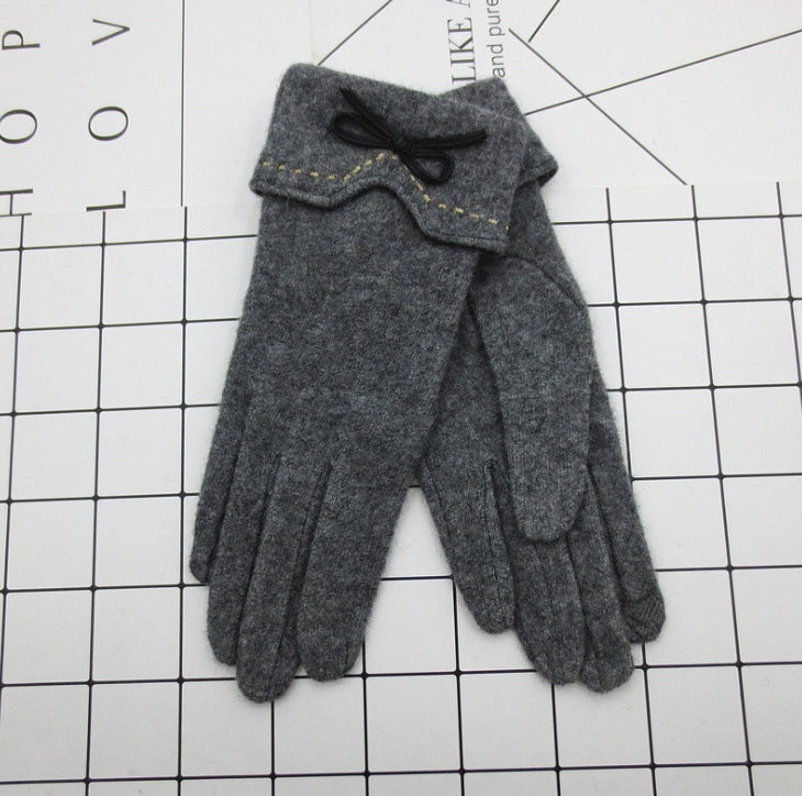 Yauvana Elegance Wool Winter Gloves – Women’s Warm Finger Style