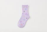 Women’s Cosmic Starry Crew Socks – Cotton Comfort