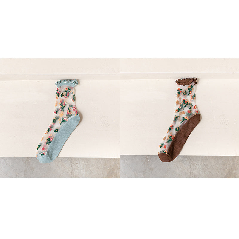 Women’s Fashion Personality Crystal Glass Stockings