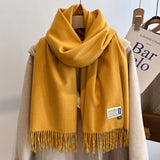 Oversized Brushed Scarf – Soft Woven Shawl in 39 Elegant Colors