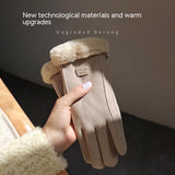 Fleece Lined Suede Winter Gloves – Warm & Stylish Mittens
