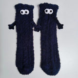Women’s Coral Fleece Tube Socks – Cute Eye Design Autumn & Winter