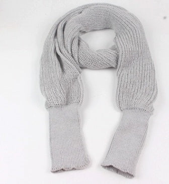 Oversized Knit Sweater Scarf – Soft Wool Blend Winter Wrap