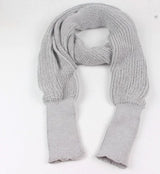 Oversized Knit Sweater Scarf – Soft Wool Blend Winter Wrap