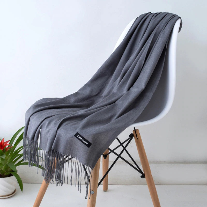 Classic Solid Color Shawl – Soft Touch Scarf in 25 Designer Shades