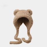 Women’s Earflap Woolen Hat – Cute Winter Warm Cartoon Style