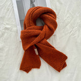 Soft Knit Wool Scarf – Cozy Winter Wrap in 18 Colors