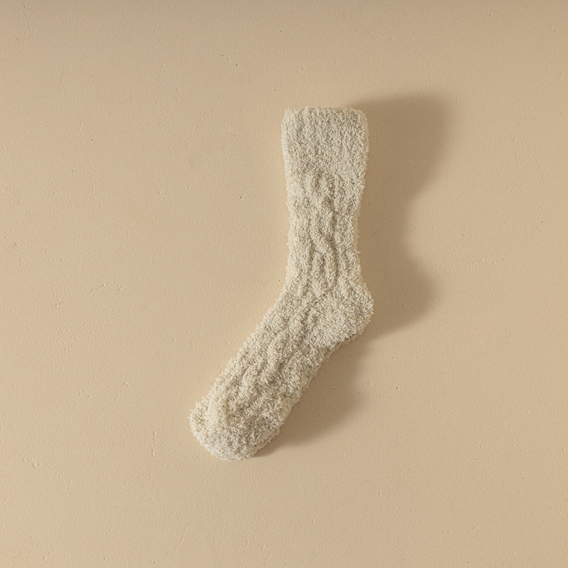 Women’s Coral Fleece Winter Socks – Thick & Cozy