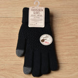 Women’s Knitted Jacquard Gloves – Warm Touch Screen Winter Design