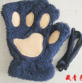 Winter Cute Cat Paw Gloves – Half Cover Short Finger Mittens
