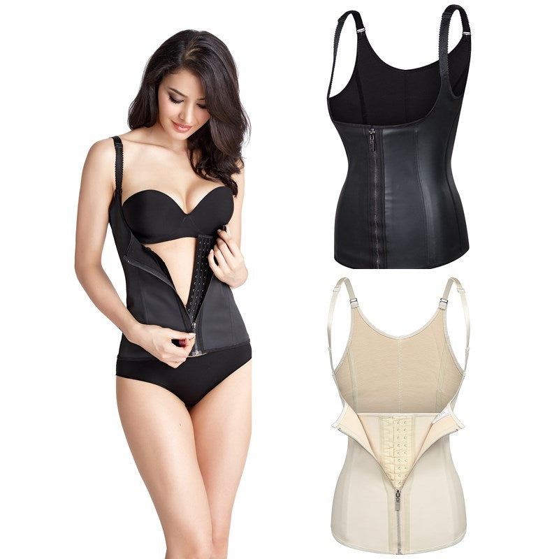 Latex Waist Trainer Corset – Full Body Shaper with Bust Support