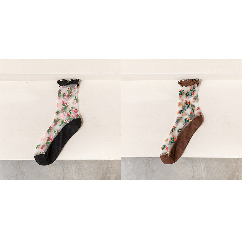 Women’s Fashion Personality Crystal Glass Stockings