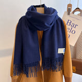 Oversized Brushed Scarf – Soft Woven Shawl in 39 Elegant Colors