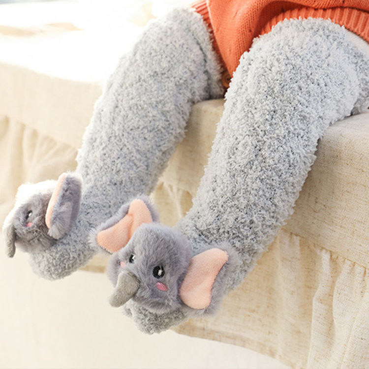 Baby Animal Cartoon Socks – Thickened Winter Stockings (1–3 Years)