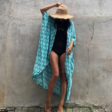 Women’s Resort Beach Cover Up – Lightweight Sun Protection Kimono