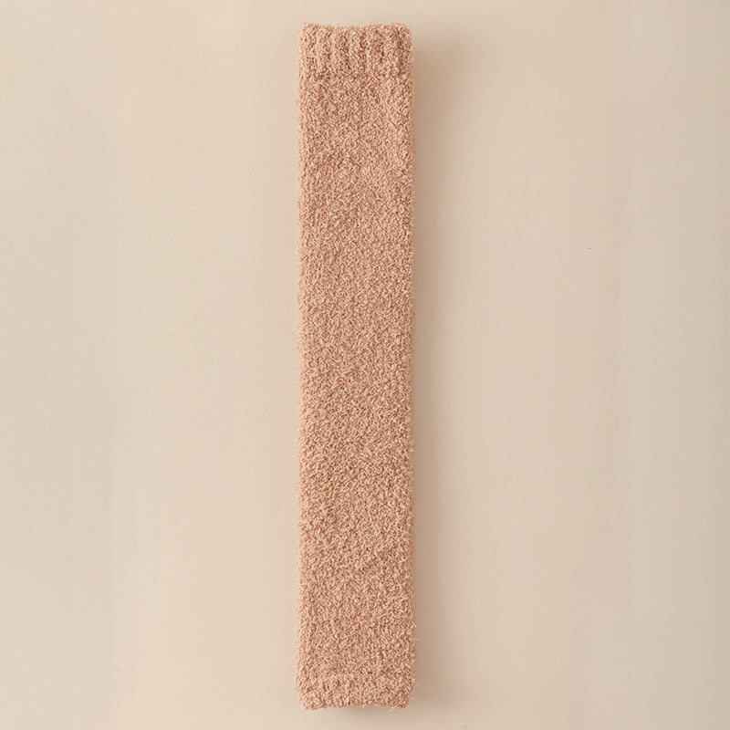 Women’s Plush Winter Socks – Long Dual-Purpose Heel & Knee Protection