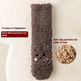 Women’s Coral Velvet Floor Socks – Cute Non-Slip Warm Winter Homewear