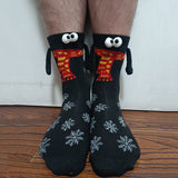 Halloween & Christmas Magnetic Hand Socks – Fun Couple Stockings
