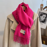 Oversized Brushed Scarf – Soft Woven Shawl in 39 Elegant Colors