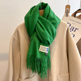 Oversized Brushed Scarf – Soft Woven Shawl in 39 Elegant Colors