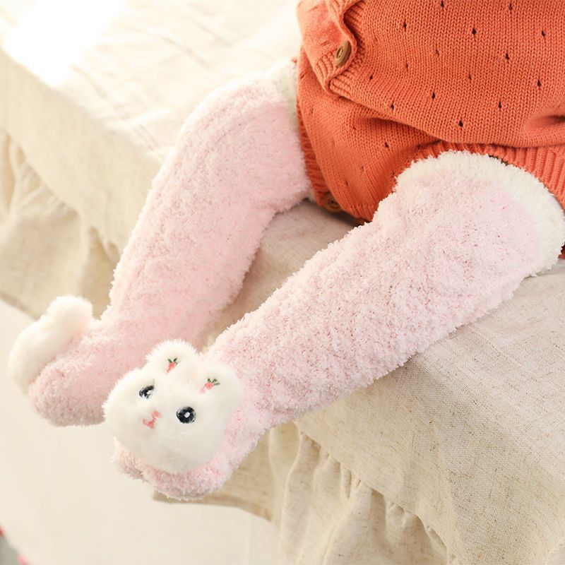 Baby Animal Cartoon Socks – Thickened Winter Stockings (1–3 Years)