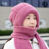 Women’s Fleece-Lined Knitted Hat – Thickened Winter Beanie