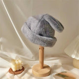 Women’s Winter Rabbit Ear Beret – Cute Chenille Warm Hat