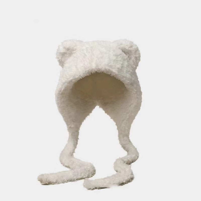 Women’s Earflap Woolen Hat – Cute Winter Warm Cartoon Style