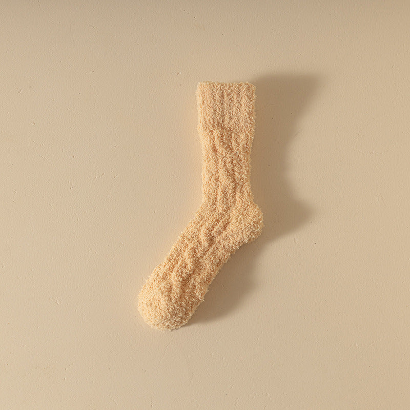 Women’s Coral Fleece Winter Socks – Thick & Cozy