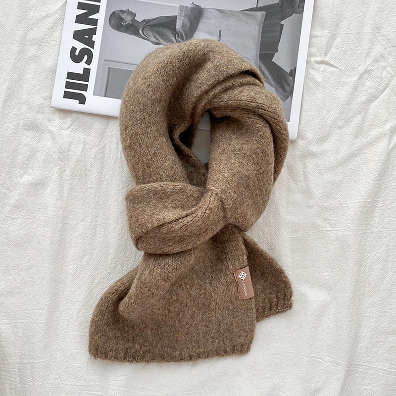 Soft Knit Wool Scarf – Cozy Winter Wrap in 18 Colors