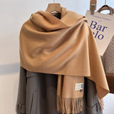 Oversized Brushed Scarf – Soft Woven Shawl in 39 Elegant Colors
