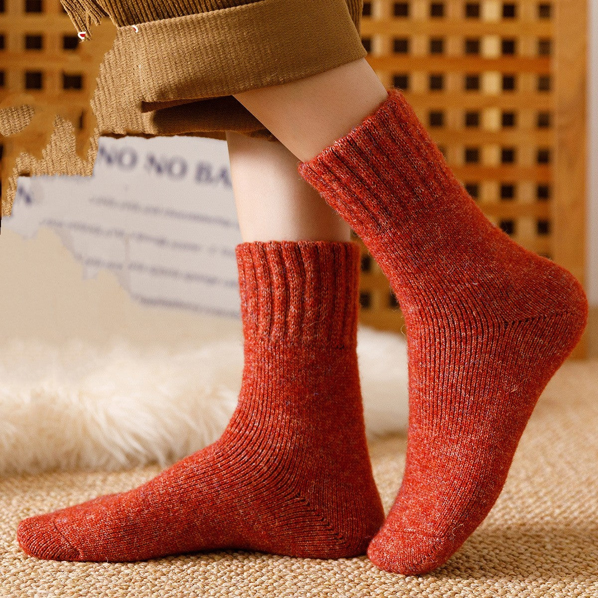 Women’s Wool Winter Socks – Thick Warm Crew Style