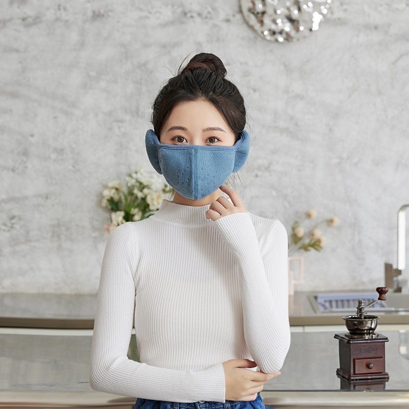 Thermal Mask & Scarf Set – Women’s Winter Warm Fleece with Ear Covers