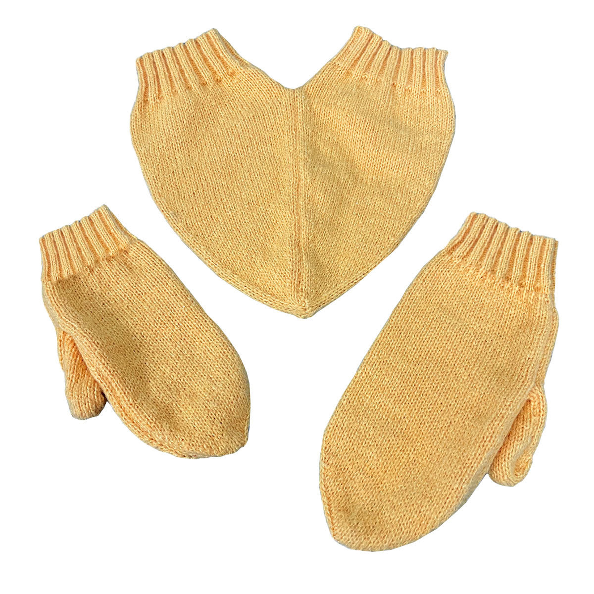 Love Knit Winter Mittens – Solid Color Warm Casual Gloves