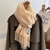 Oversized Brushed Scarf – Soft Woven Shawl in 39 Elegant Colors
