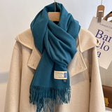 Oversized Brushed Scarf – Soft Woven Shawl in 39 Elegant Colors