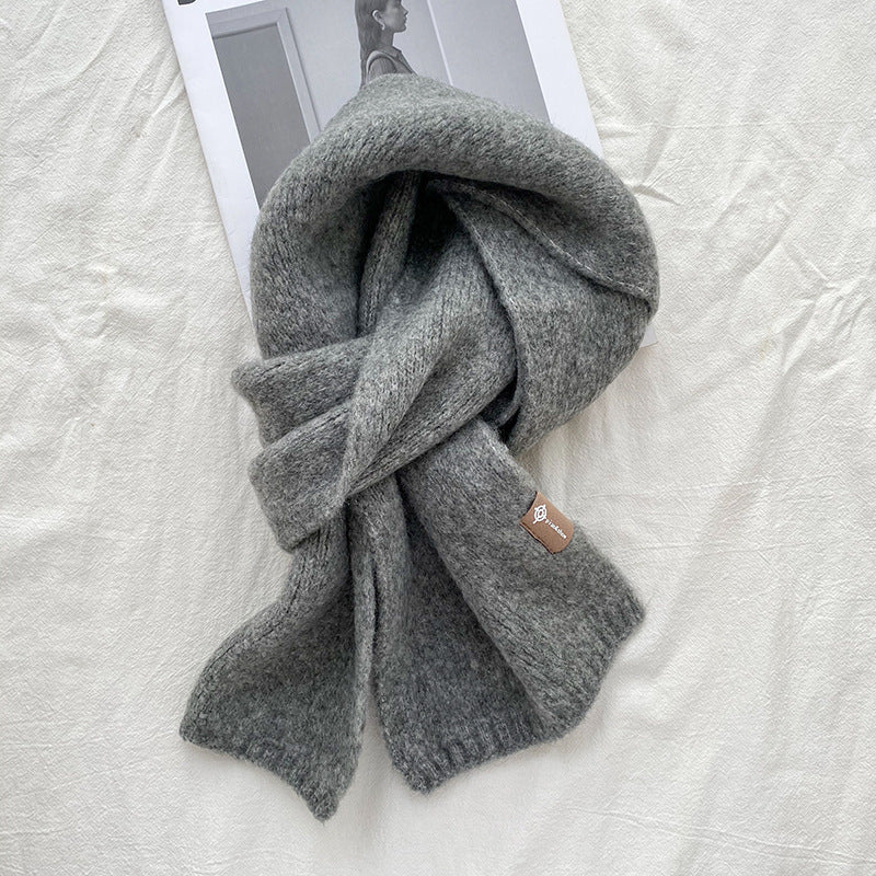 Soft Knit Wool Scarf – Cozy Winter Wrap in 18 Colors