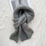 Soft Knit Wool Scarf – Cozy Winter Wrap in 18 Colors