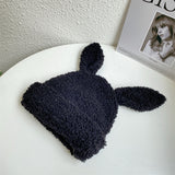 Cute Lambswool Plush Rabbit Ears Hat – Winter Warm Beanie