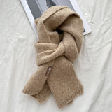 Soft Knit Wool Scarf – Cozy Winter Wrap in 18 Colors