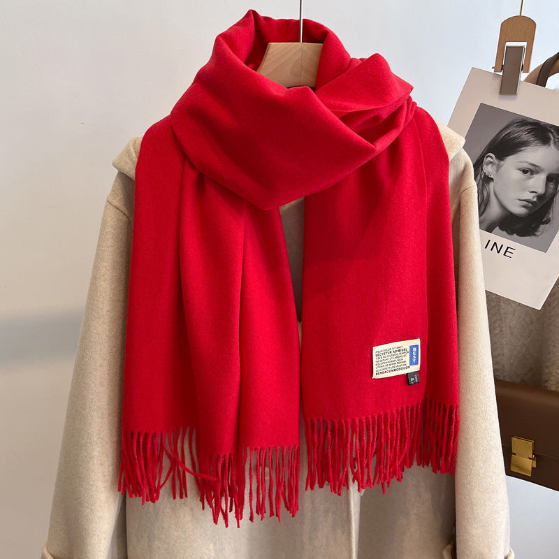 Oversized Brushed Scarf – Soft Woven Shawl in 39 Elegant Colors