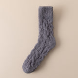Winter Fuzzy Coral Fleece Socks – Thickened Anti-Slip Home Sleep Socks