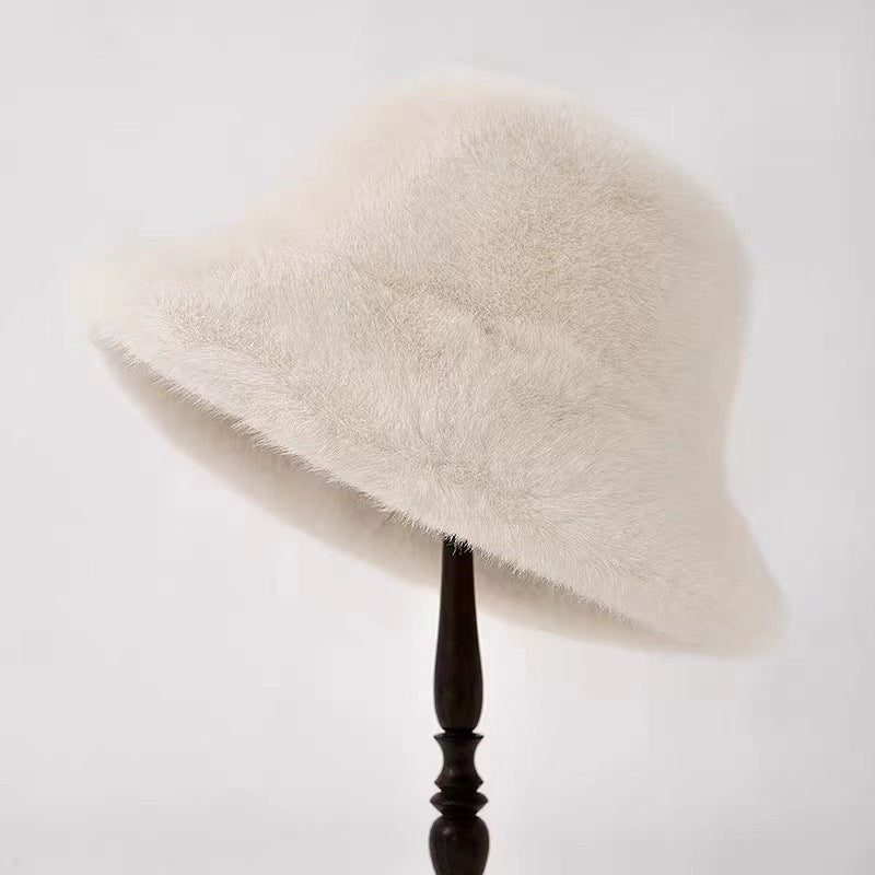 Women’s Plush Wool Beret – Waterproof Autumn & Winter Retro Hat